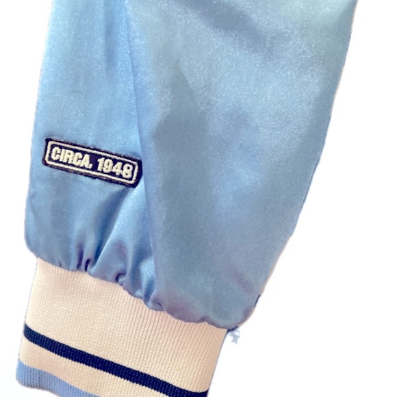 Vintage Reversible Los Angeles Lakers Jacket Size S Baby Blue Hardwood Classics - Picture 6 of 16